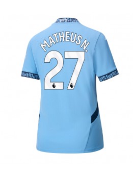 Manchester City Matheus Nunes #27 Zenski Domaci Dres 2024-25 Kratak Rukavima